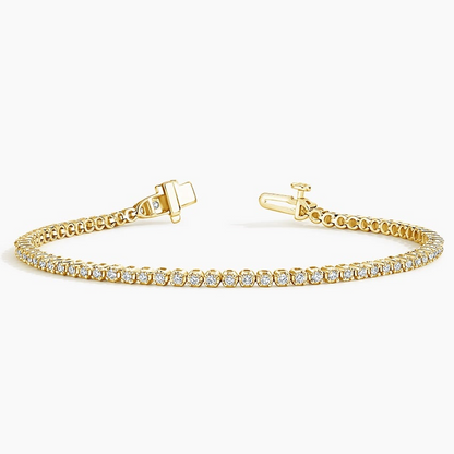 7 inch Minimalist Lab Grown Diamond Bracelet Set