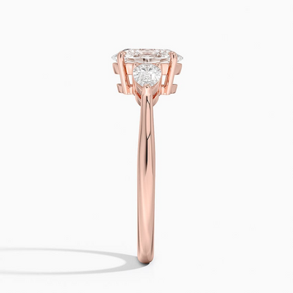 1 CT Lab Grown Diamond Cluster Engagement Ring