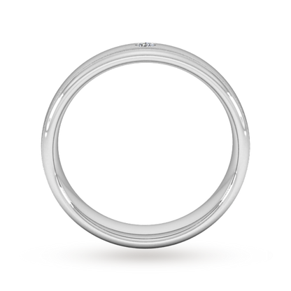 5 MM Lab Diamond Yellow Gold Wedding Band For Men