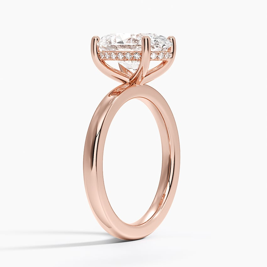 3 CT Solid Gold Lab Grown Diamond Engagement Ring
