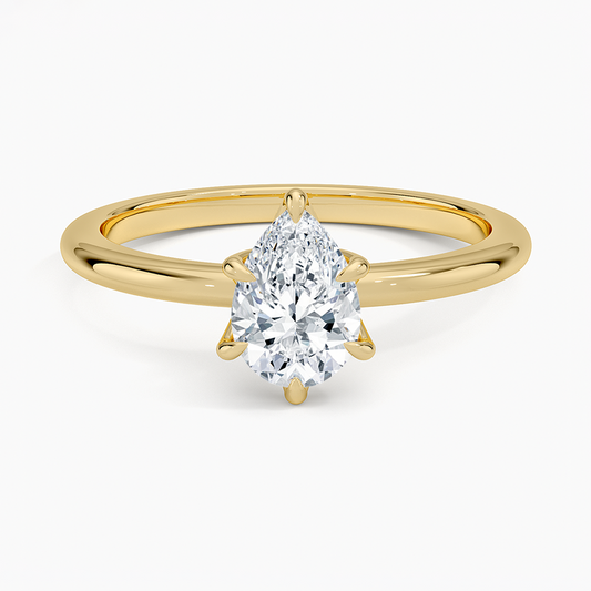 3/4 CT 18k Yellow Gold Labgrown Diamond Ring