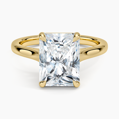 3 CT Lab Grown Diamond Radiant Cut Solitaire Engagemet Ring