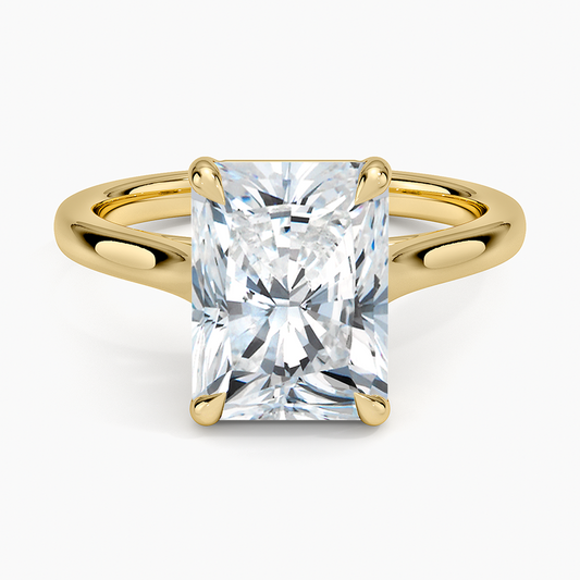 3 CT Lab Grown Diamond Radiant Cut Solitaire Engagemet Ring