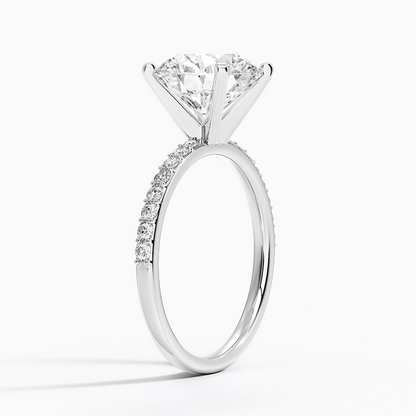 3 CT Two Ton Lab Grown Diamond Half Eternity Ring