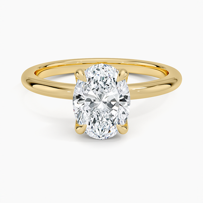 1 1/2 CT Lab Grown Diamond Solitaire Engagement Ring
