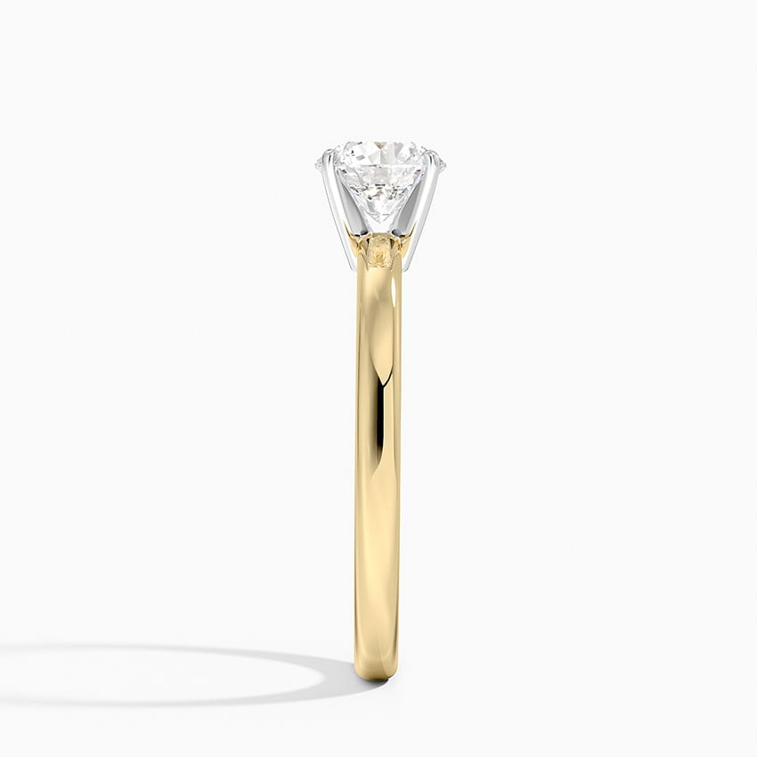 3/4 CT Two Ton 18k White Gold Lab Grown Diamond Solitaire Ring