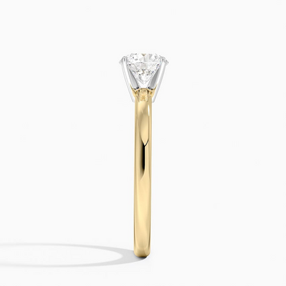 3/4 CT Two Ton 18k White Gold Lab Grown Diamond Solitaire Ring