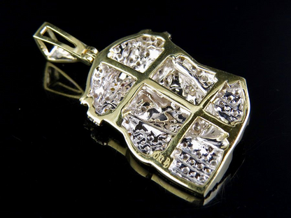 0.75 CTW Gold Lab Grown Diamond Jesus Pendant