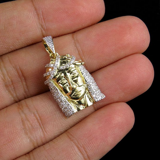 Jesus Face Lab Grown Diamond Customize Pendant
