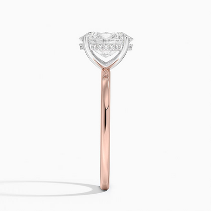 1 1/2 CT Lab Grown Diamond Two Ton Solitaire Engagement Ring