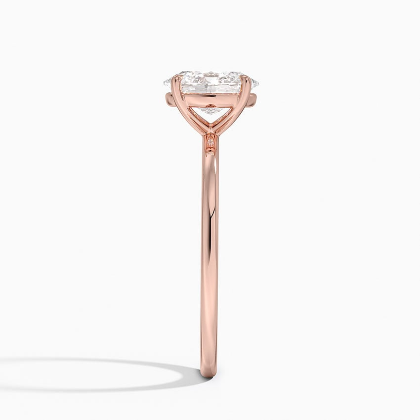 1 1/4 CT Oval Cut Lab Grown Diamond Solitaire Engagement Ring