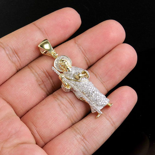 0.85 CTW Gold St. Jude Thaddaeus Lab Grown Diamond Pendant
