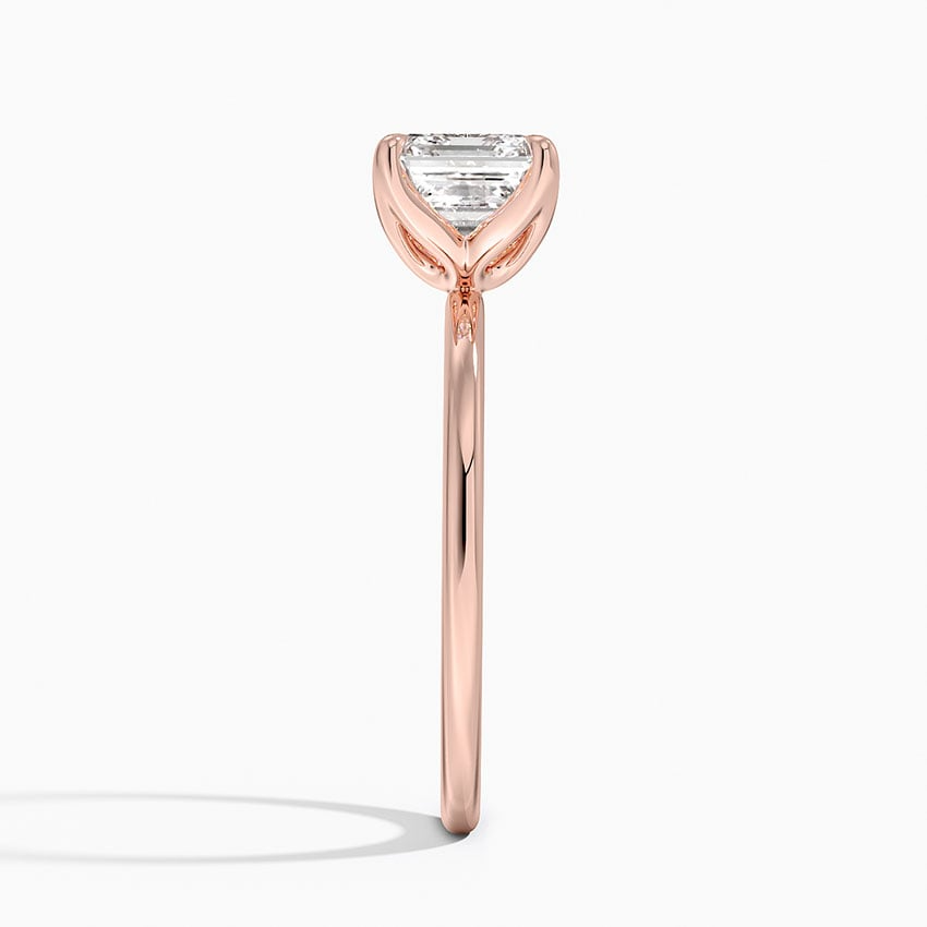 1 1/2 CT Asscher Cut Lab Grown Diamond Solitaire Ring