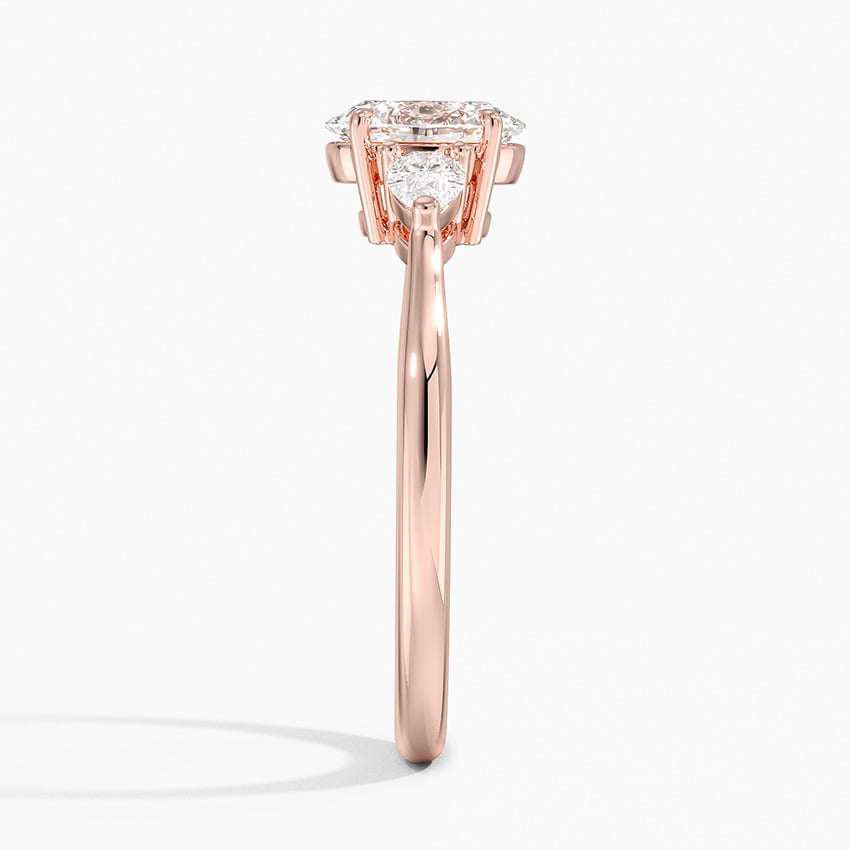 3/4 CT Lab Grown Diamond 3 Stone Engagement Ring
