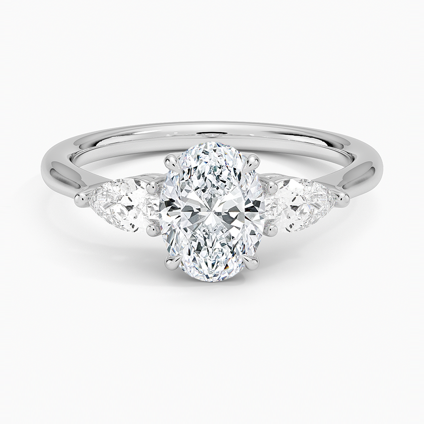 1 CT Lab Grown Diamond Cluster Engagement Ring