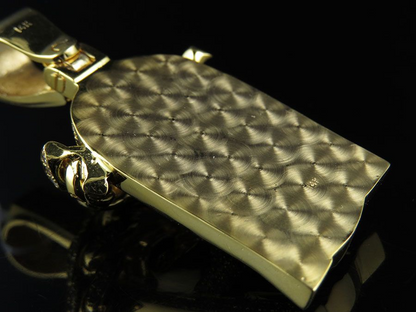 Jesus Lab Grown Gold Diamond Men's Pendant