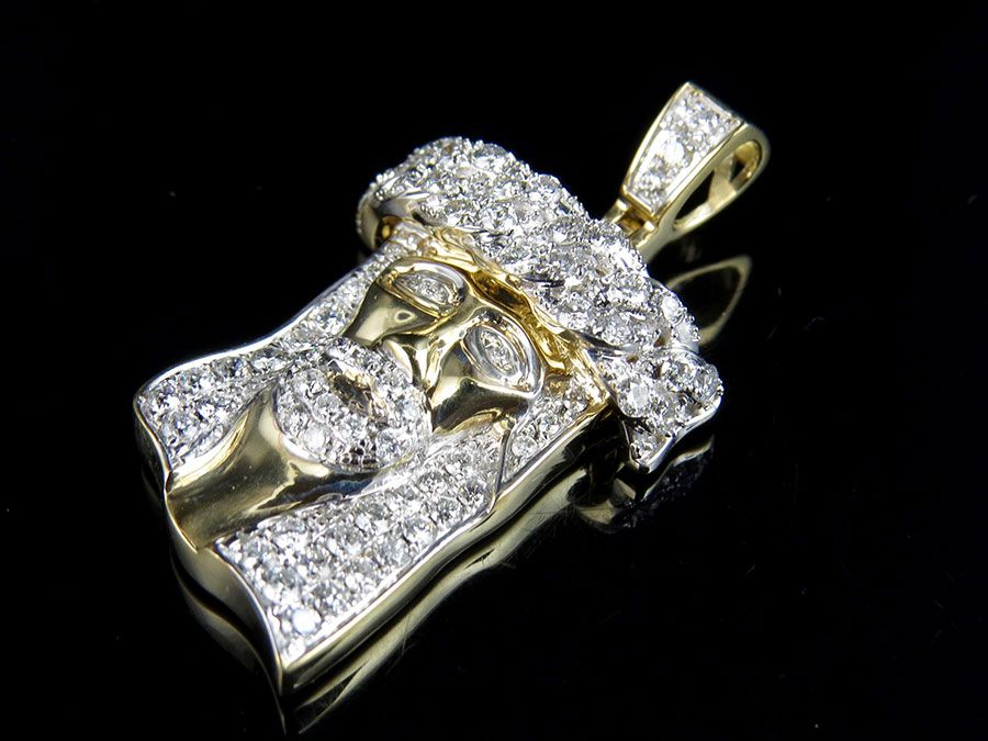 Lab Grown Diamond Gold Customize Jesus Pendant