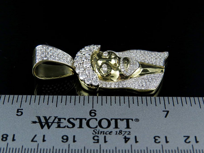 Iced Out Jesus Face Lab Grown Diamond Pendant