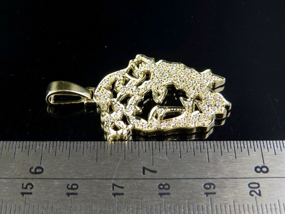 0.70 CTW Gold Jesus Cutout Lab Grown Diamond Pendant