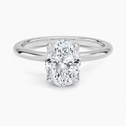 1 1/2 CT Lab Grown Diamond Solitaire Engagement Ring