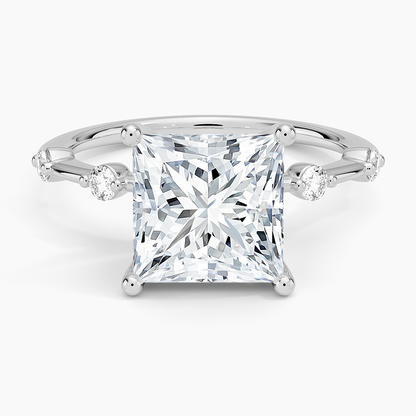 3 CT Lab Grown Diamond Princess Cut Engagement Ring