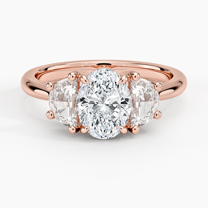 1 1/4 CT Lab Grown Diamond 3 Stone Engagement Ring