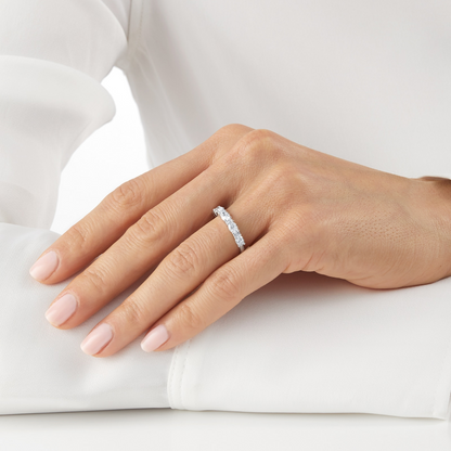 East West Lab Grown Diamond Gold Wedding Band