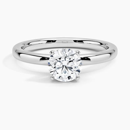 3/4 CT Two Ton 18k White Gold Lab Grown Diamond Solitaire Ring