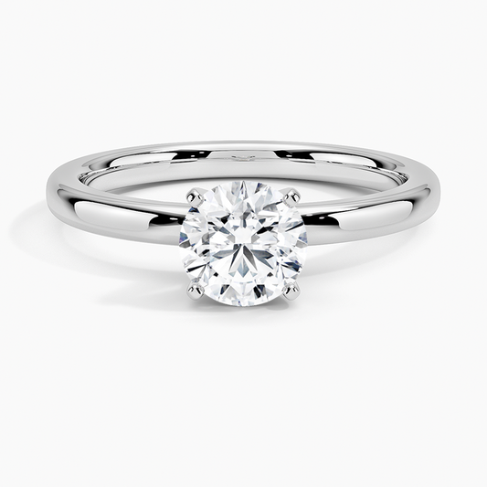 3/4 CT Two Ton 18k White Gold Lab Grown Diamond Solitaire Ring