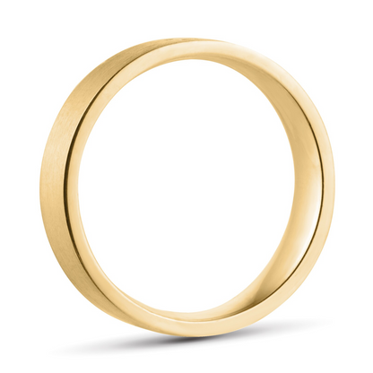 18KT Yellow Gold Flush Setting Wedding Band