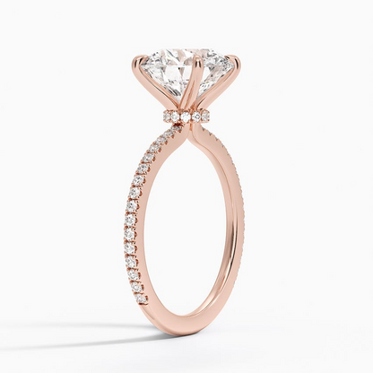 3 CT 925 Sterling Silver Labgrown Diamond Engagement Ring
