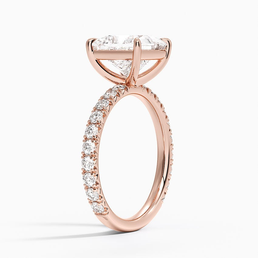 2 1/2 CT  Lab Grown Diamond 3/4 Eternity Engagement Ring