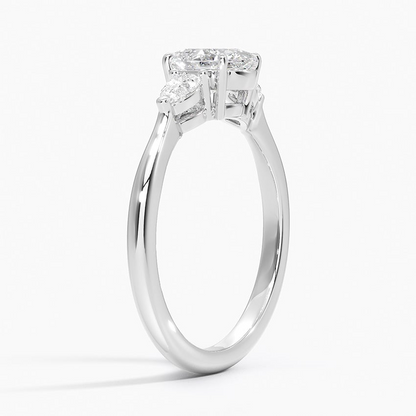 3/4 CT Lab Grown Diamond 3 Stone Engagement Ring