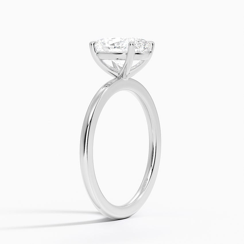 1 1/4 CT Oval Cut Lab Grown Diamond Solitaire Engagement Ring