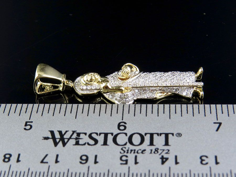 0.85 CTW Gold St. Jude Thaddaeus Lab Grown Diamond Pendant