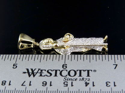 0.85 CTW Gold St. Jude Thaddaeus Lab Grown Diamond Pendant