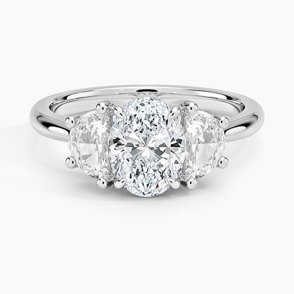 1 1/4 CT Lab Grown Diamond 3 Stone Engagement Ring