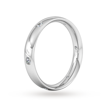 Lab Grown Diamond Flush Setting Wedding Band For Men