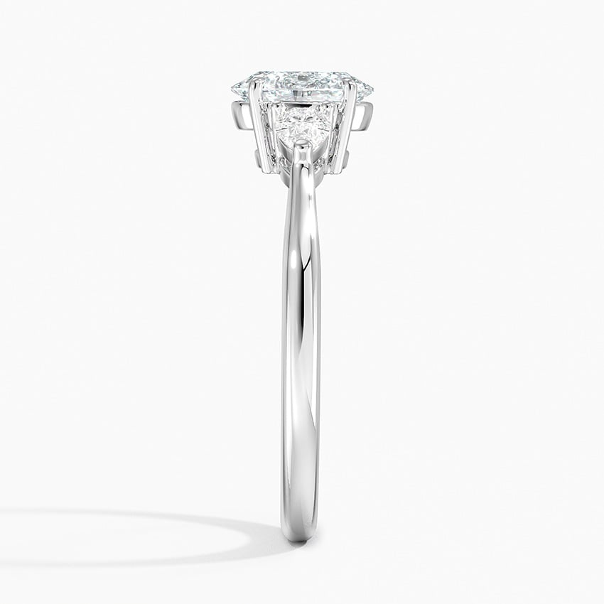 3/4 CT Lab Grown Diamond 3 Stone Engagement Ring