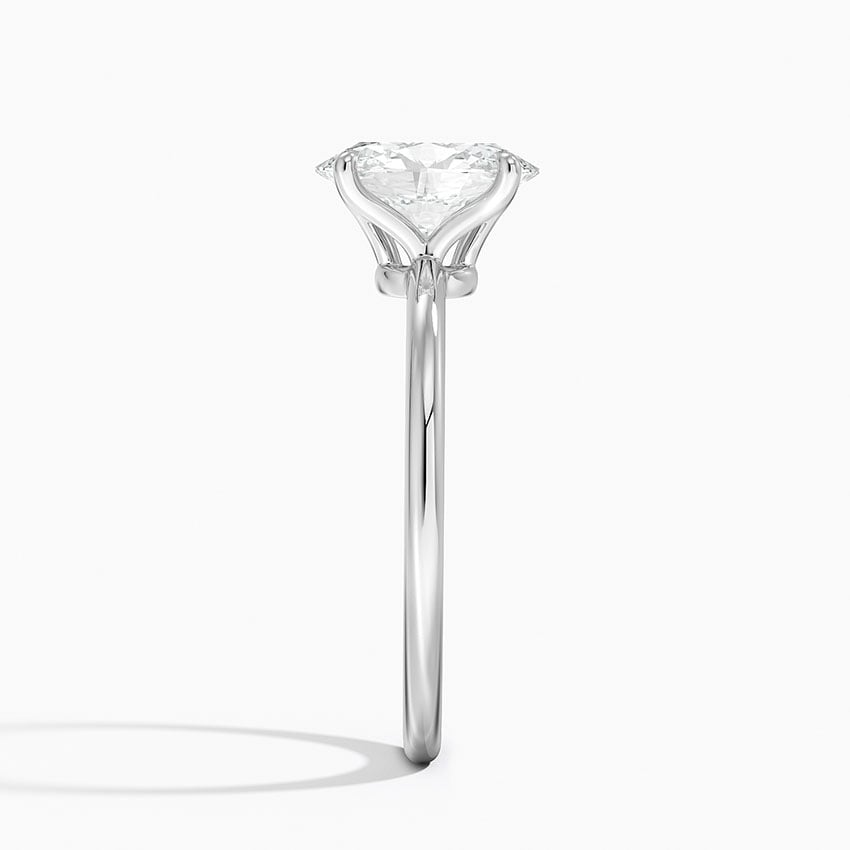 1 1/2 CT 1.5mm Ring Lab Grown Diamond Yellow Gold Solitaire Engagement Ring