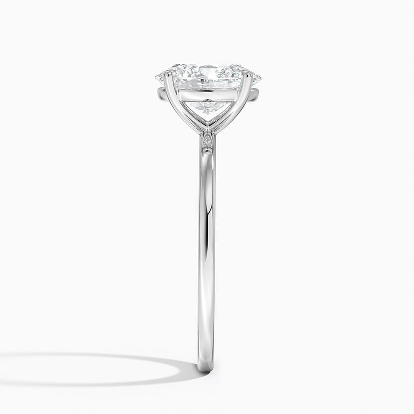 1 1/4 CT Oval Cut Lab Grown Diamond Solitaire Engagement Ring