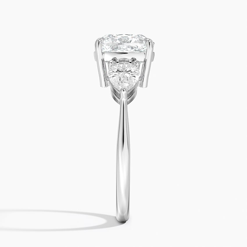 2 1/2 CT Lab Grown Diamond 3 stone Engagement Ring