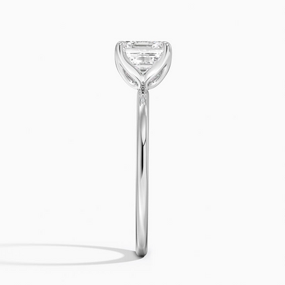 1 1/2 CT Asscher Cut Lab Grown Diamond Solitaire Ring