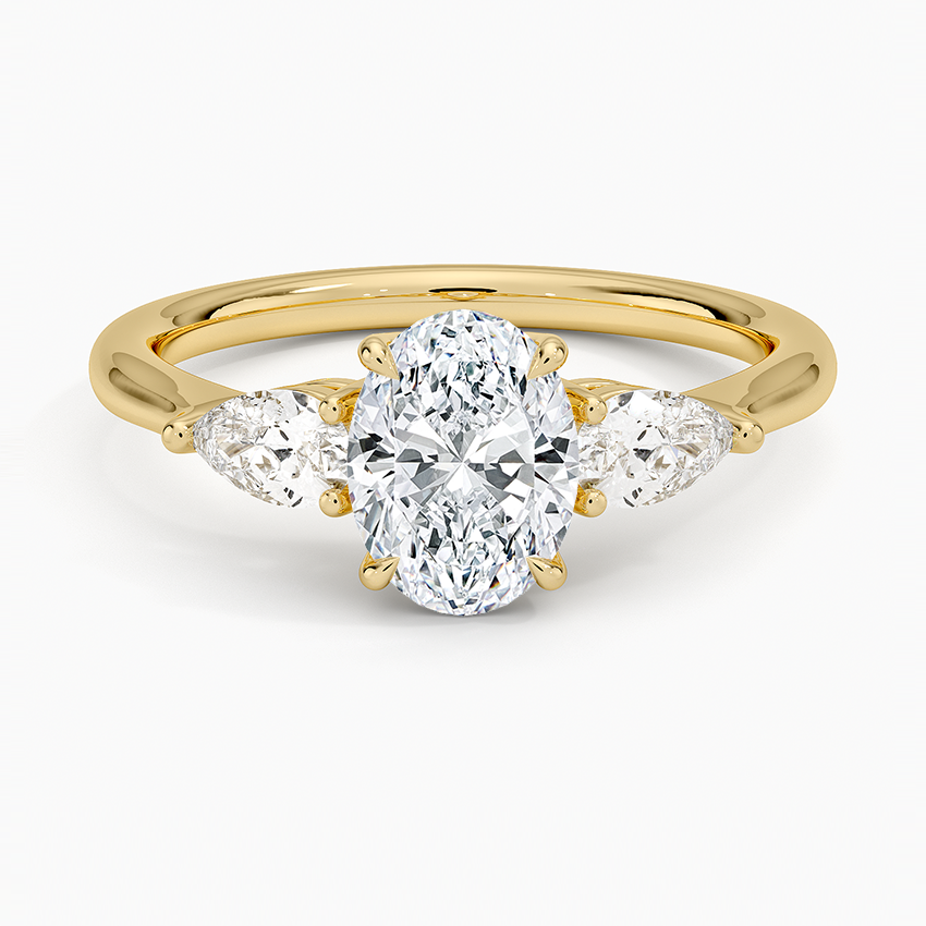 1 CT Lab Grown Diamond Cluster Engagement Ring