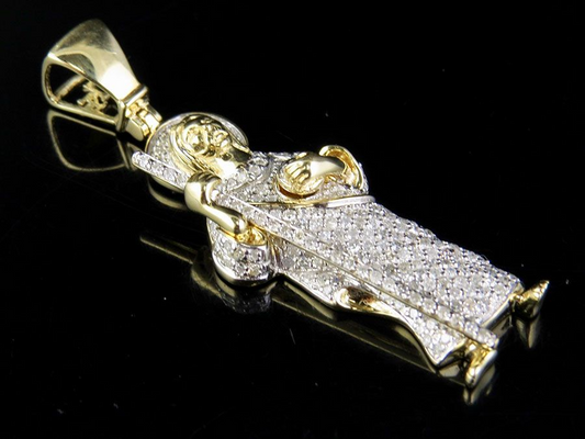 0.85 CTW Gold St. Jude Thaddaeus Lab Grown Diamond Pendant