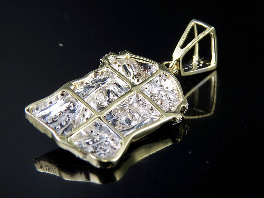 Jesus Chain Gold Lab Grown Diamond Pendant
