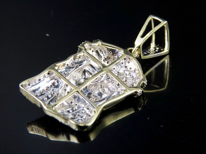 Jesus Chain Gold Lab Grown Diamond Pendant
