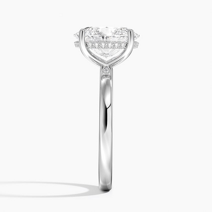 3 CT Solid Gold Lab Grown Diamond Engagement Ring