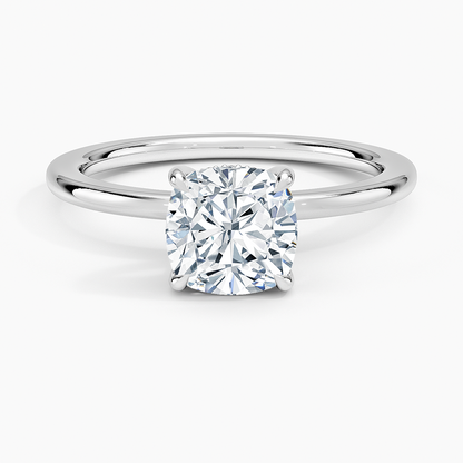 1 1/2 CT Lab Grown Diamond Hidden Halo Solitaire Ring
