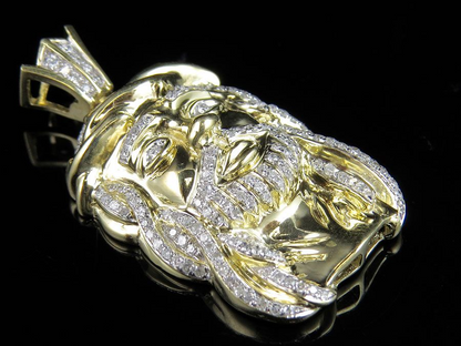 Iced Out Jesus Face Lab Grown Diamond Custom Pendant